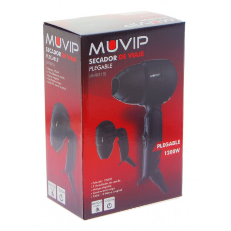 SECADOR DE VIAJE PLEGABLE 1200W MUVIP