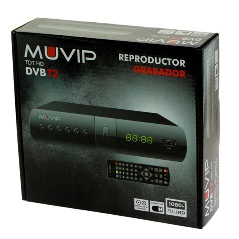 TDT HD REPRODUCTOR-GRABADOR DVB-T2 MUVIP - MV0101-2