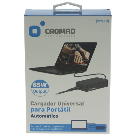 CARGADOR UNIVERSAL AUTOMÁTICO 65W CROMAD - CR0801-2 (1)