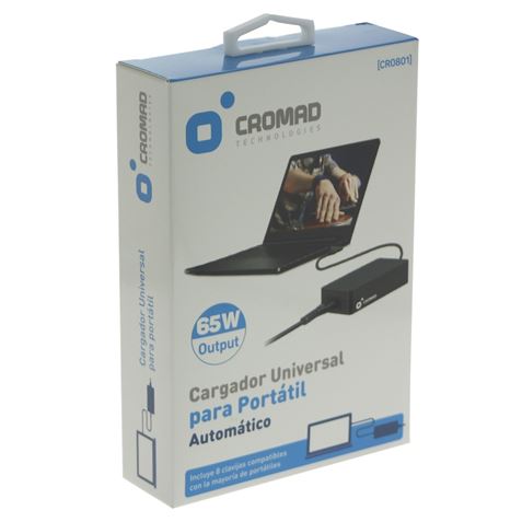 CARGADOR UNIVERSAL AUTOMÁTICO 65W CROMAD - CR0801-2 (2)