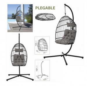 BALANCIN PLEGABLE 103X103X197CM