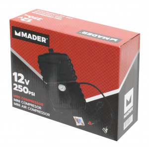 MINI COMPRESOR AIRE 250PSI, 12V MADER
