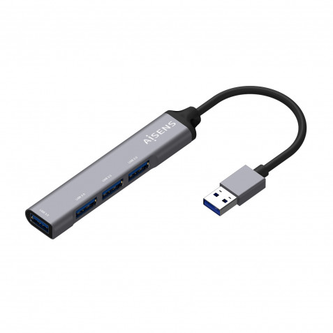 HUB 4 PUERTOS USB 3.0 ALUMINIO AISENS