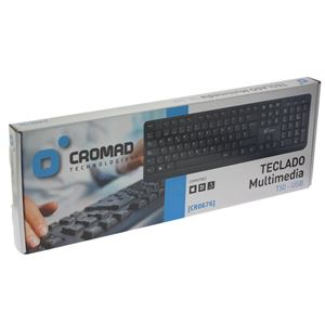 TECLADO MULTIMEDIA T50 USB CROMAD - CR0676-2