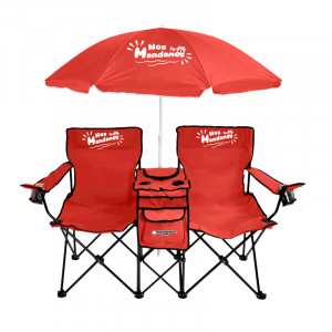 SILLA DOBLE PLEGABLE DE CAMPING CON...