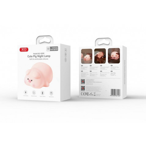 LAMPARA DE NOCHE INFANTIL SOFT PIG...