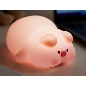 LAMPARA DE NOCHE INFANTIL SOFT PIG...