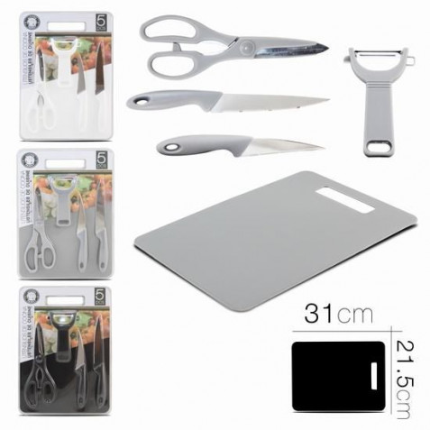 SET TIJERAS + PELADOR + 2 CUCHILLOS +...
