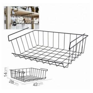 CESTA HOSTELERIA COLGANTE NEGRA 42X28X14
