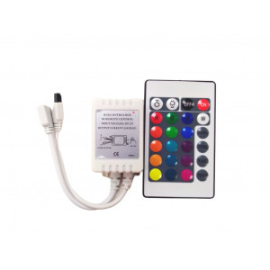 CONTROLADOR + MANDO TIRAS LED...