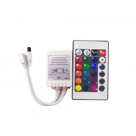 CONTROLADOR + MANDO TIRAS LED...