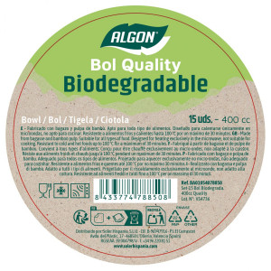 SET 15 BOL BIODEGRADABLES 400CC ALGON