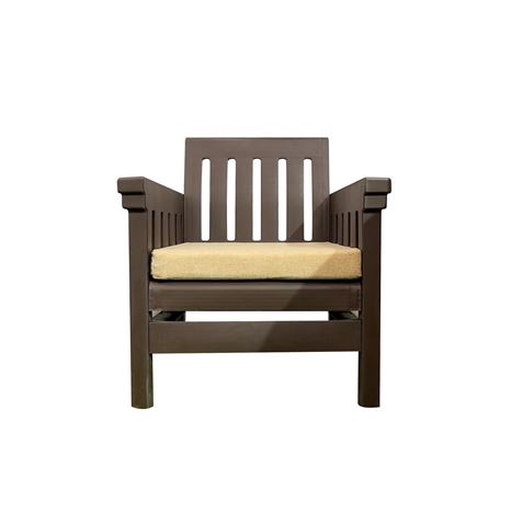 CONJUNTO DE JARDIN PALMA MARRON MESA + SOFÁ + 2 SILLAS RATAN - 75794-2