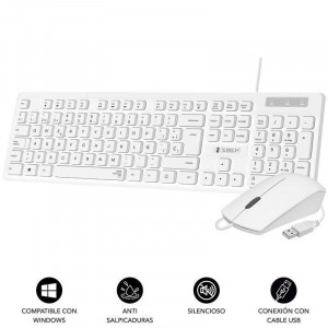COMBO TECLADO Y RATON CON CABLE...