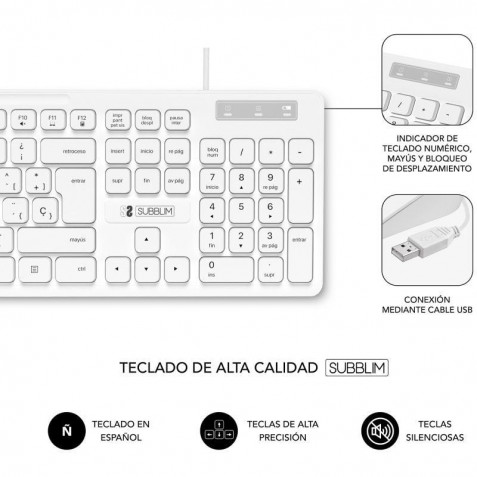 COMBO TECLADO Y RATON CON CABLE...