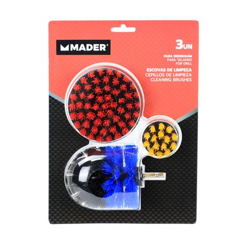 CEPILLOS DE LIMPIEZA PARA TALADRO 3PCS MADER - 88100-1