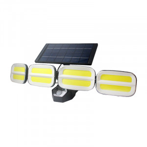 FOCO SOLAR CUÁDRUPLE CON SENSOR 800LM...