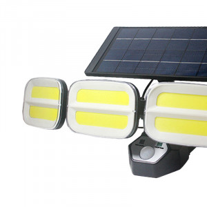 FOCO SOLAR CUÁDRUPLE CON SENSOR 800LM...