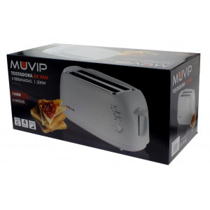 TOSTADORA DE PAN 1300W 4 REBANADAS MUVIP