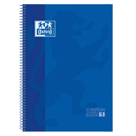 CUADERNO ESPIRAL TAPA DURA AZUL A4+...