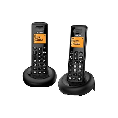TELEFONO INALAMBRICO E160 DUO NEGRO...