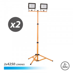 FOCO LED TRIPODE 2 X 50W 6500K ELBAT
