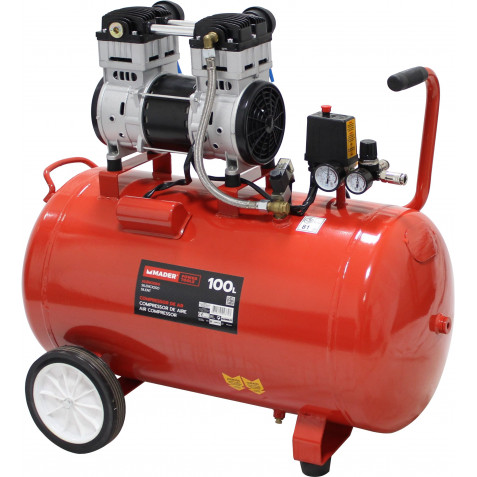 COMPRESOR 100L 2,0HP SILENCIOSO MADER