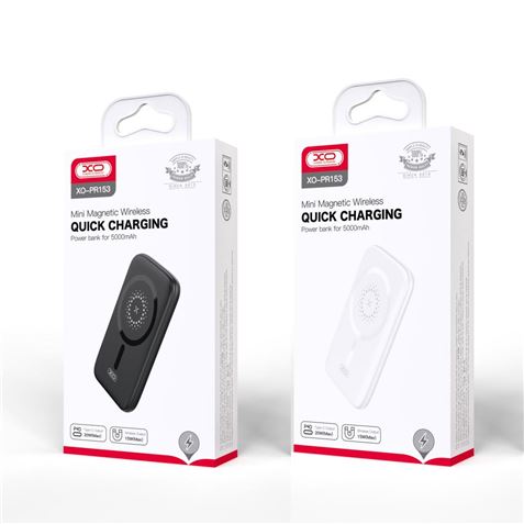 POWERBANK PR153 CARGA MAGNÉTICA + TIPO C 5000MAH | 15W | NEGRA XO - XOPR153BK-4