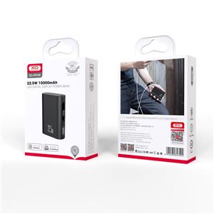 POWERBANK PR155 10000MAH | TIPO C + USB | QC 22.5W | DISPLAY NEGRA XO - XOPR155BK-6