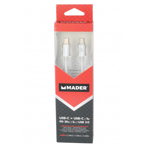 CABLE USB C A USB C 1M MADER