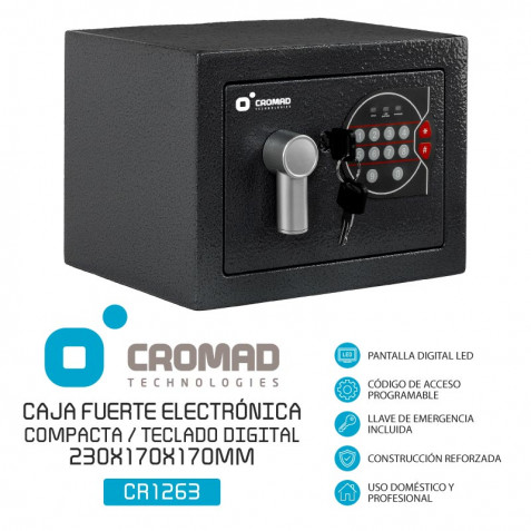CAJA FUERTE ELECTRÓNICA COMPACTA...