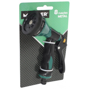PISTOLA DE RIEGO METAL 8 FUNCIONES MADER