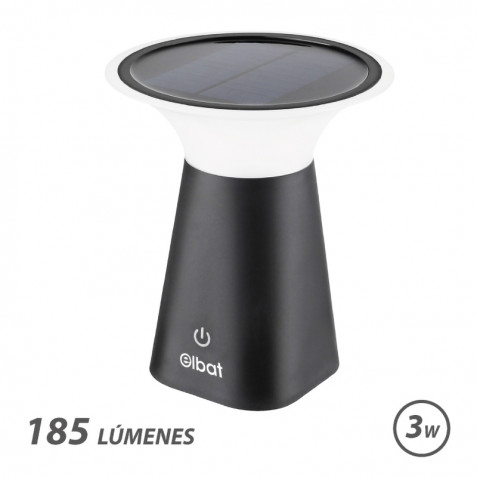 LAMPARA SOLAR RECARGABLE 3W 185LM ELBAT