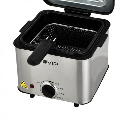 FREIDORA 1.5 LITROS INOXIDABLE 1000W...
