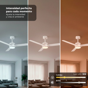 VENTILADOR DE TECHO 30W 47" CON LED Y...