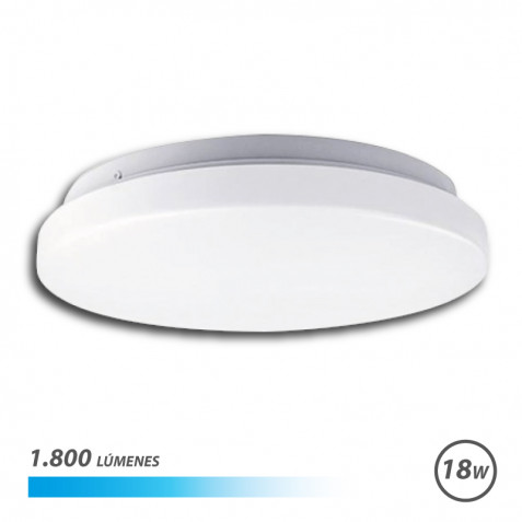 APLIQUE LED TECHO REDONDO 18W LUZ...