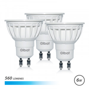 PACK 3 BOMBILLAS LED GU10 | 6W |...