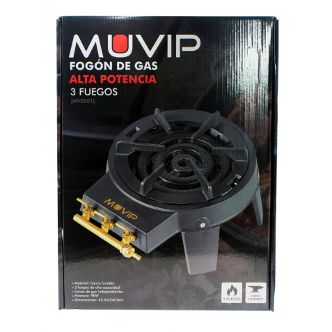 FOGON DE GAS ALTA POTENCIA 3 FUEGOS...