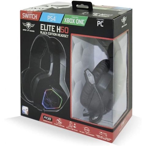 AURICULARES GAMING MULTIPLATAFORMA ELITE H-50 SPIRIT - MIC-EH50BK-3