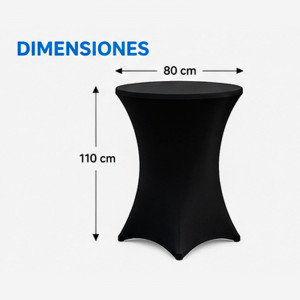 FUNDA PARA MESA DE COCTEL 110X80...