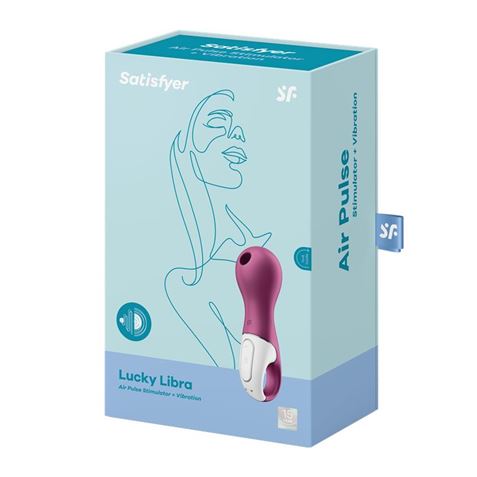 SUCCIONADOR DE CLITORIS CON VIBRACION LUCKY LIBRA BERRY SATISFYER - 4061504018355-2