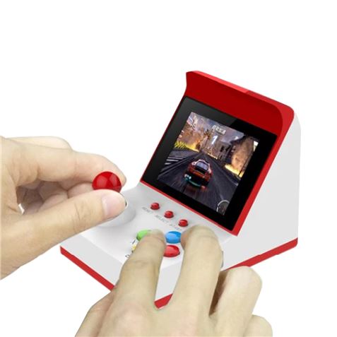 CONSOLA MINI RECREATIVA ARCADE RETRO 360 JUEGOS ROJO/BLANCO - 53411-1 CONSOLA MINI RECREATIVA ARCADE RETRO 360 JUEGOS ROJO/BLANCO - 53411-1