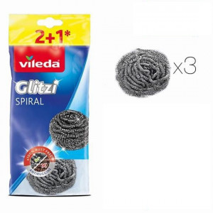 PACK 3 ESTROPAJOS ACERO INOX SPIRAL...