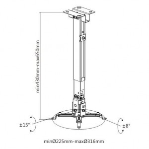 SOPORTE TECHO / PARED PROYECTOR...