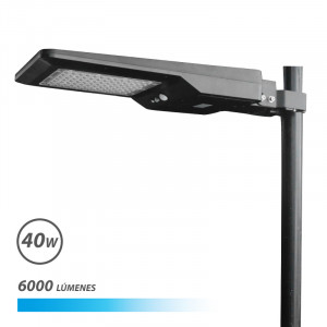 FAROLA LED SOLAR 40W PRO 6000LM 6000K...