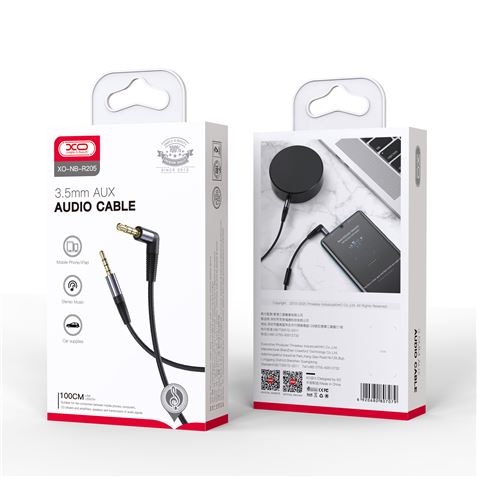 CABLE NBR205 AUDIO MINI JACK - MINI JACK 3.5MM ALUMINIO 1 METRO XO - XONBR205-5