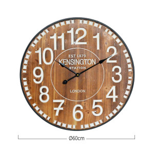RELOJ DE PARED VINTAGE MADERA OSCURA...