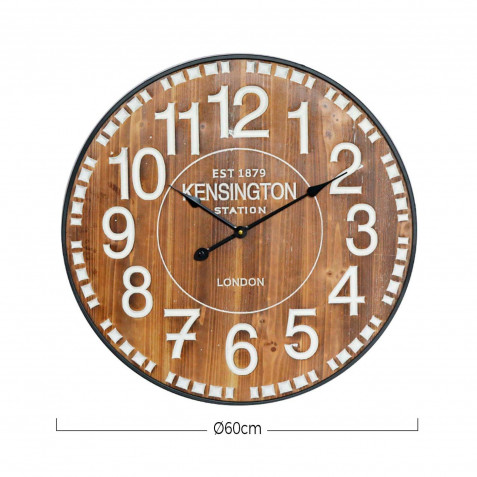 RELOJ DE PARED VINTAGE MADERA OSCURA...