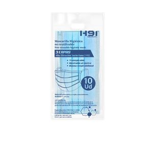 PACK 10 MASCARILLAS AZULES H91 MEDICAL BS.10 - 19004-1