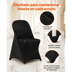 FUNDA PARA SILLA PLEGABLE PRO NEGRA...